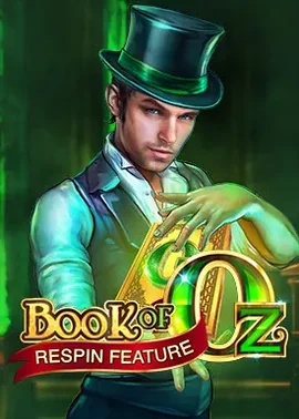 Mundo mágico de Oz com livro encantado - caminho de tijolos amarelos e prémios.